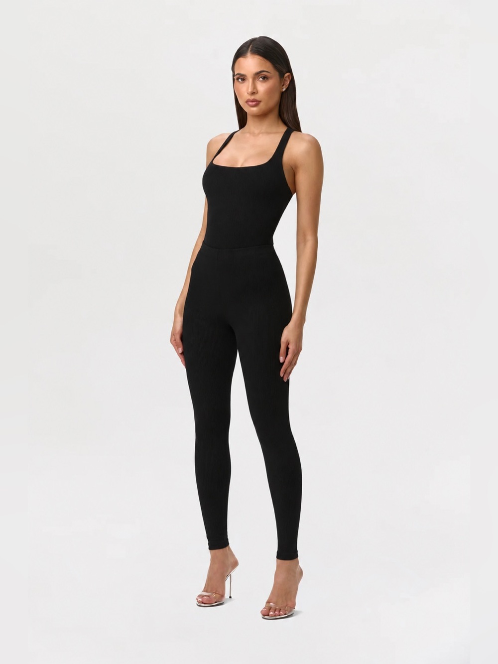 Naked Wardrobe Snatched Tight Leggings Black